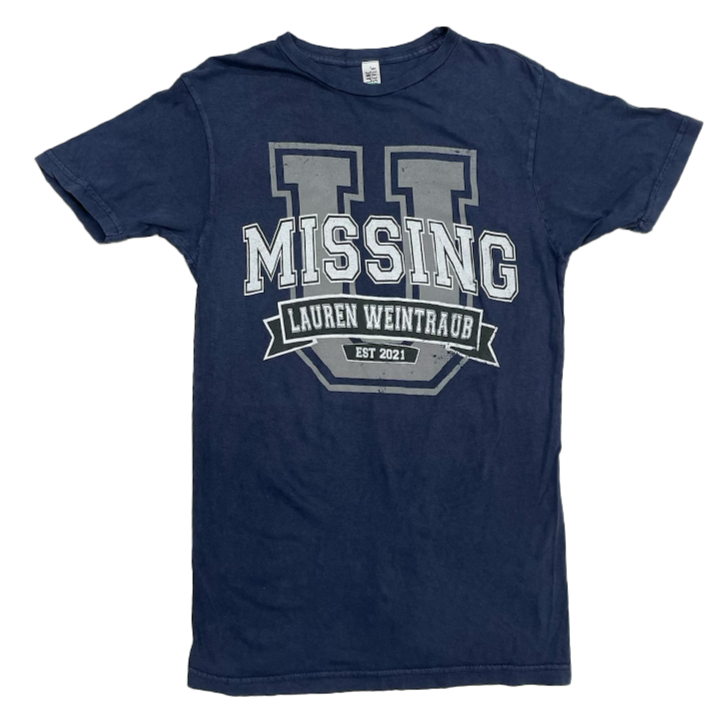 Blue Missing U Tee