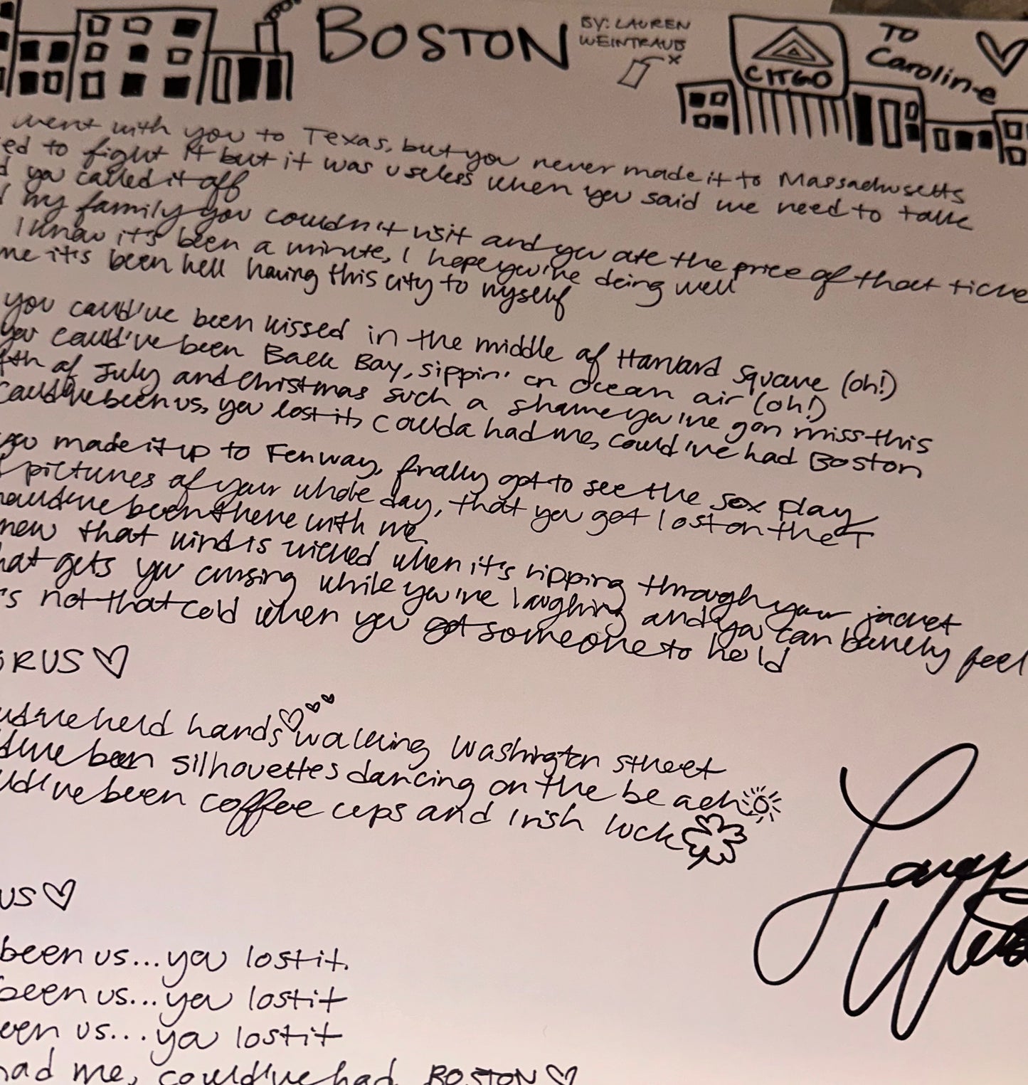Handwritten Lyrics