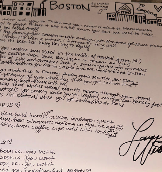 Handwritten Lyrics