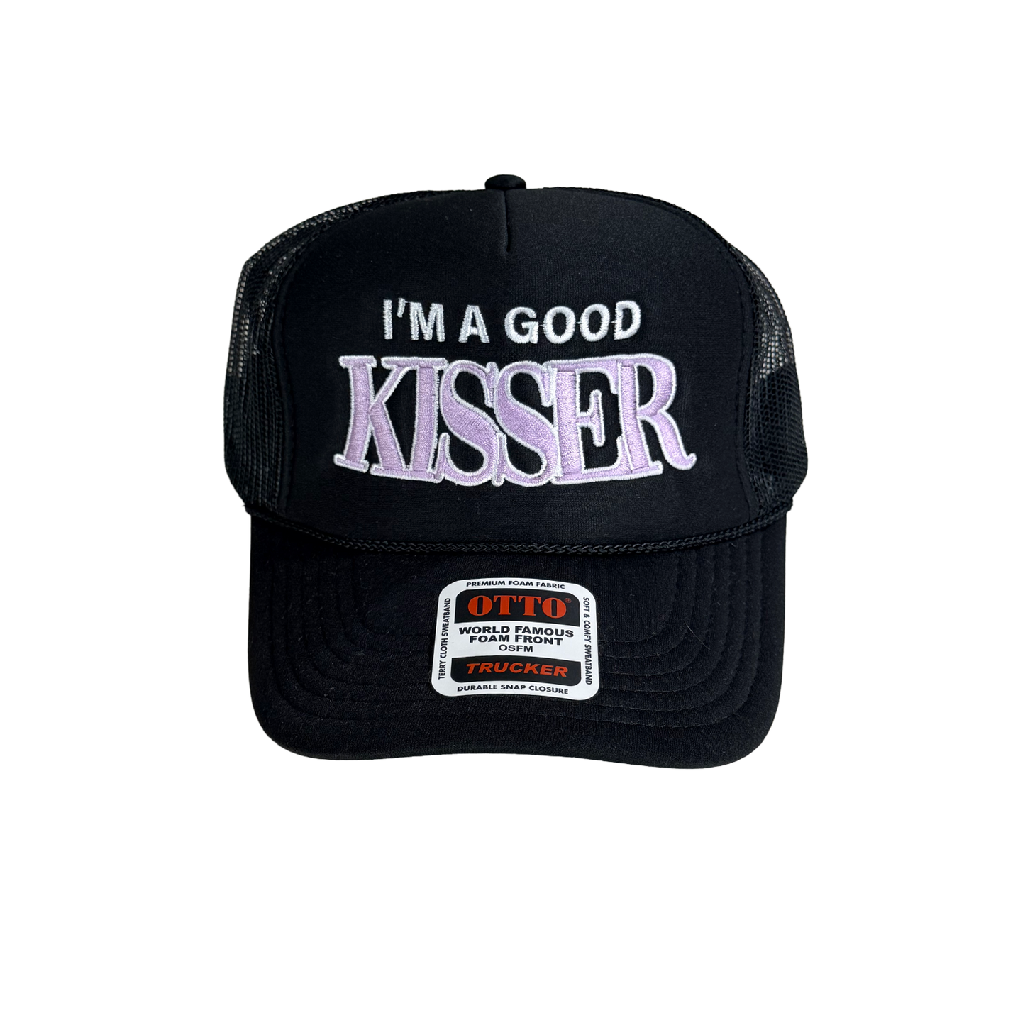 I'm A Good Kisser Black Trucker